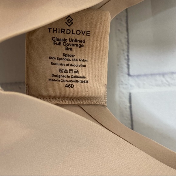 ThirdLove Classic Unlined Full Coverage Bra Size 46D - Picture 3 of 7